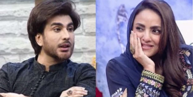 Imran Abbas throws direct jabs at Nadia Khan during live show