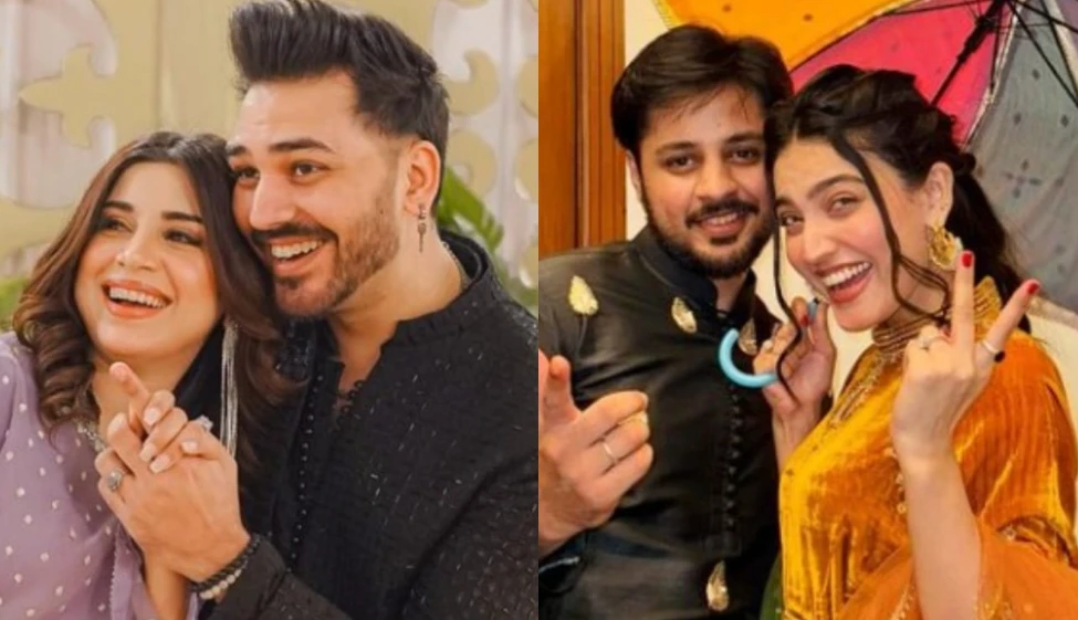  Iqra Kanwal and Madiha Ahsan win jaw-dropping money bouquets from husbands