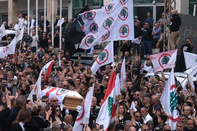 Thousands of Lebanese mourn slain Christian political official