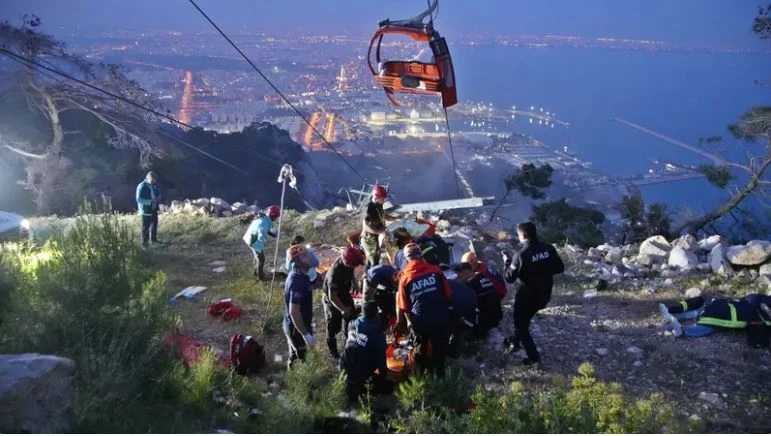 Dozens still stranded after deadly Turkey cable car accident