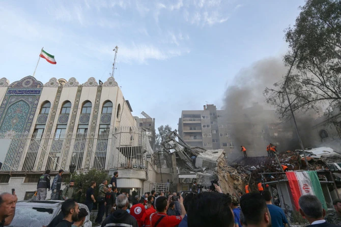 Iran says Israel 'in complete panic' over Syria attack response