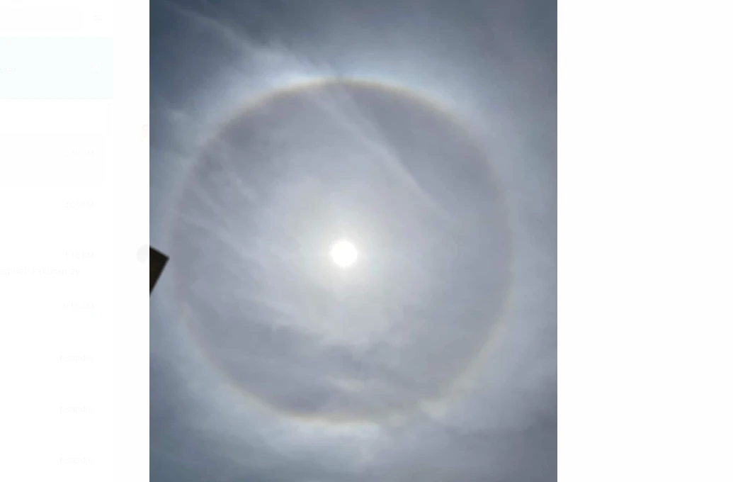 Halo around sun witnessed in Karachi again