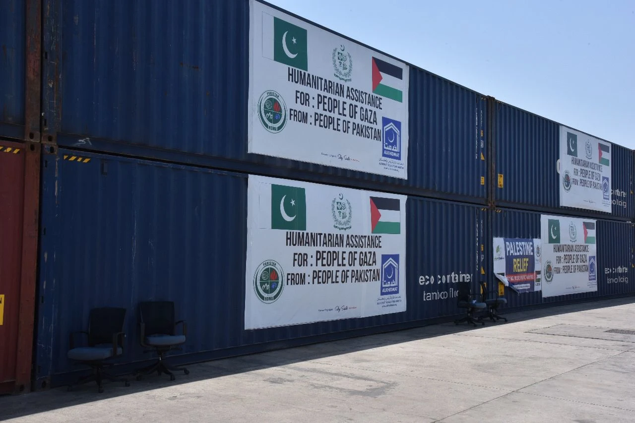 Pakistan sends 8th shipment of aid to Palestine