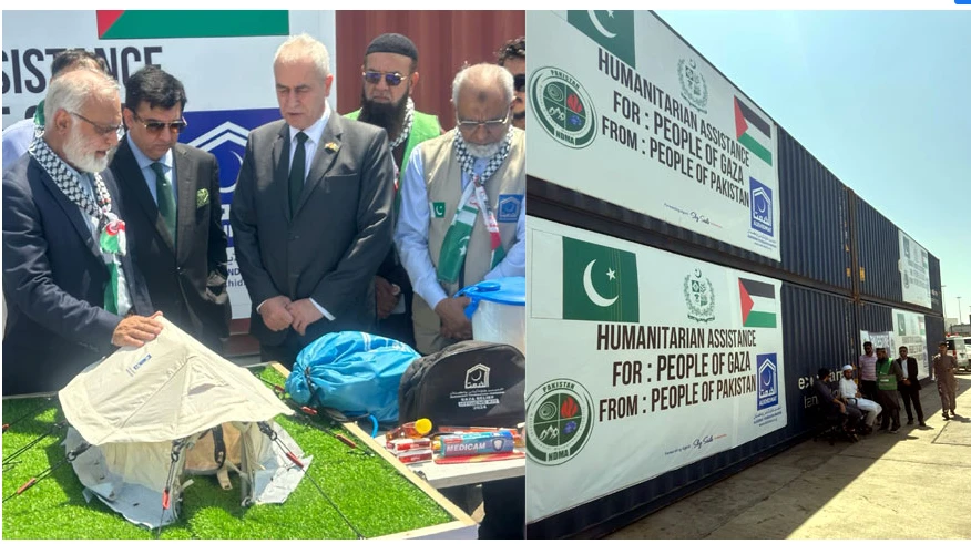 Pakistan sends more relief goods to Gaza