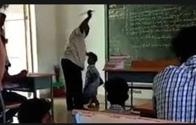 Chunian teacher thrashes student for drinking water