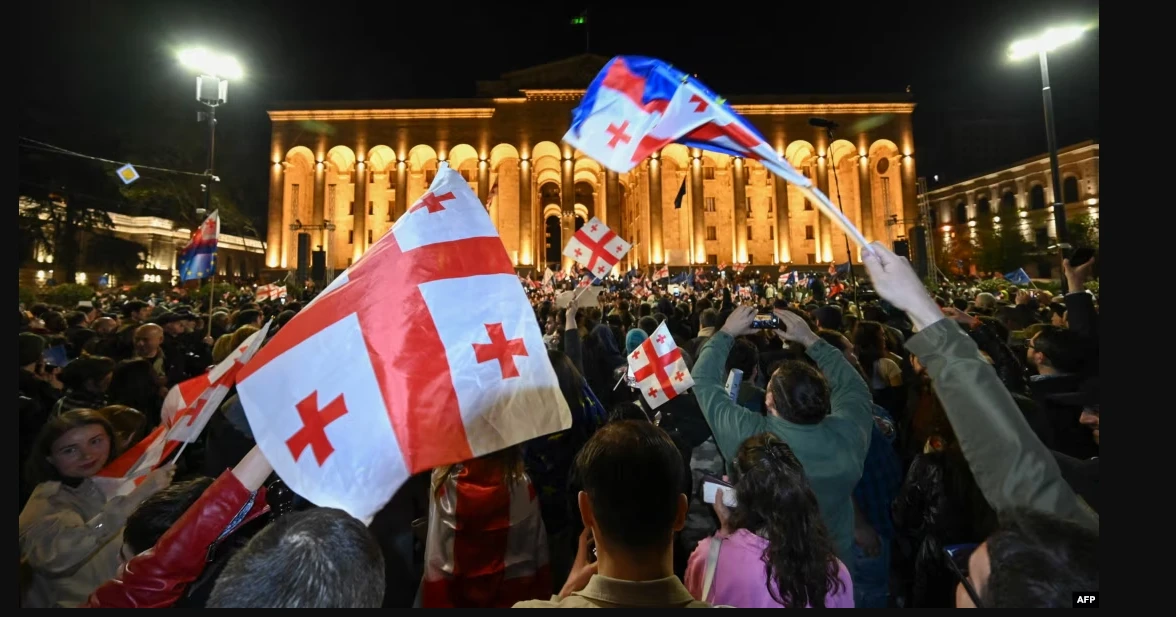 Thousands rally in Georgia against 'foreign influence' law denounced by EU