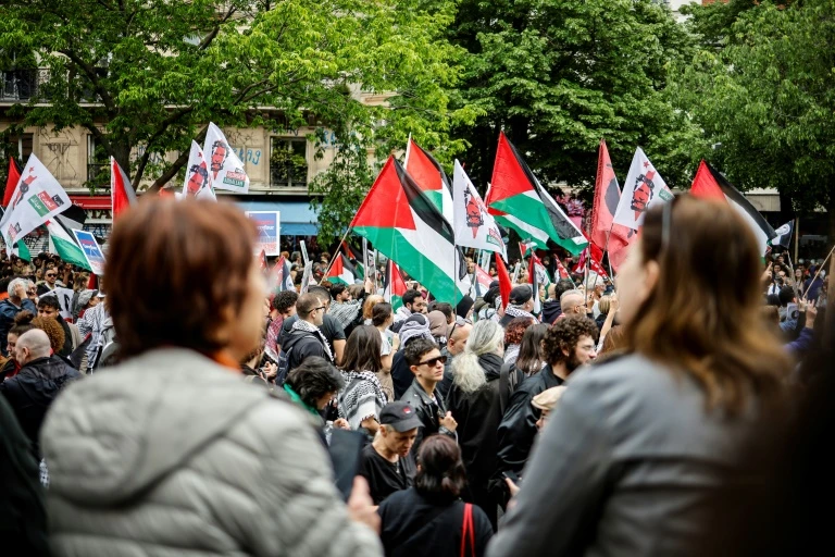 Thousands protest over salaries, Gaza at France May Day marches