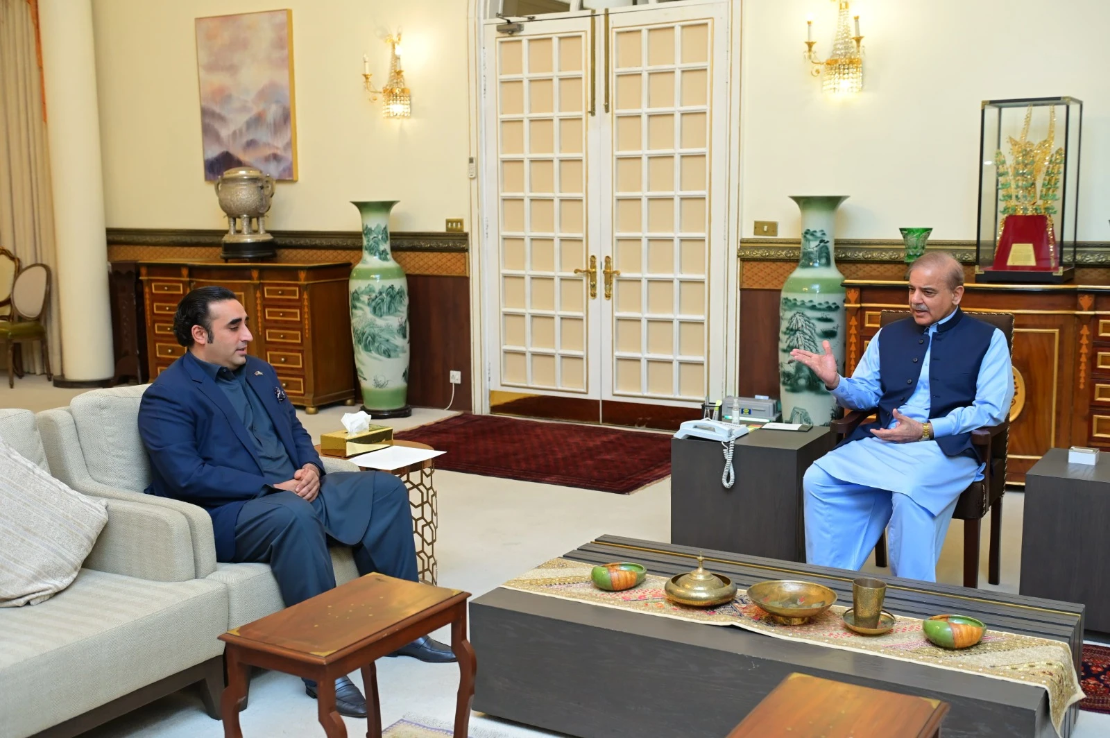 PPP chairman Bilawal Bhutto calls on PM Shehbaz Sharif