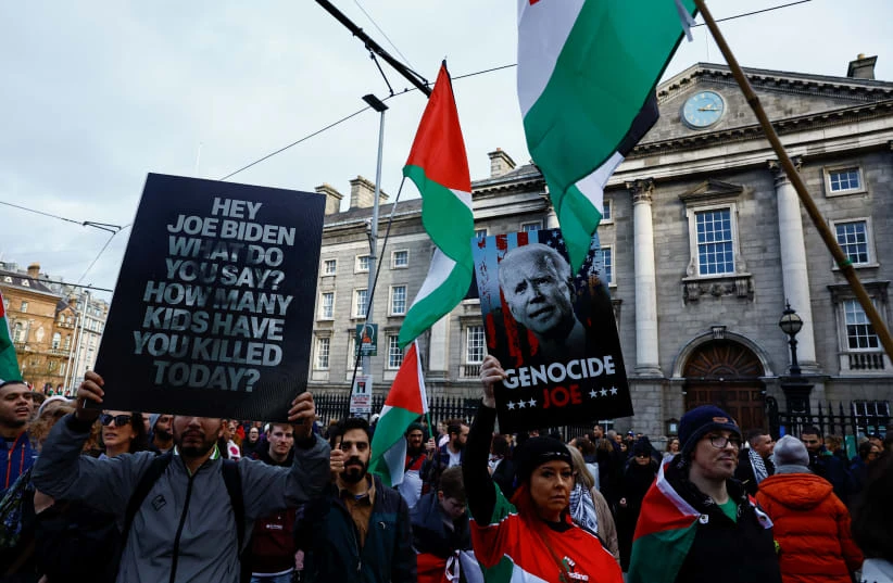 Dublin campus encampment erected in pro-Palestinian protest