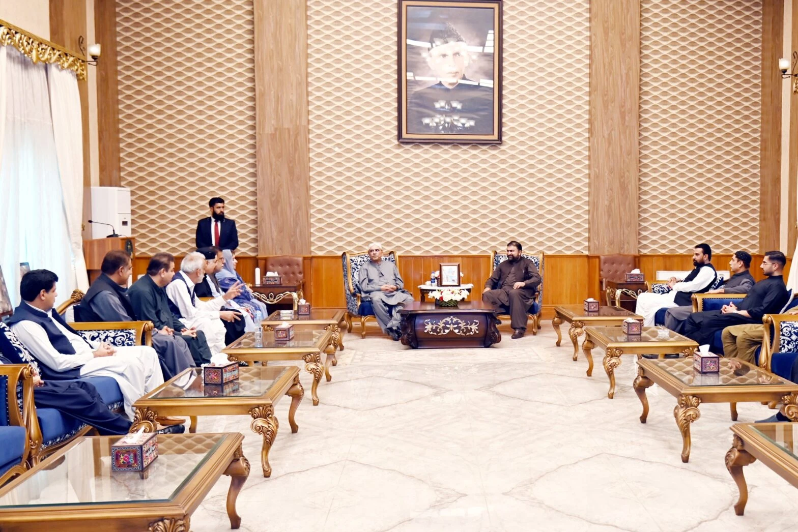 Balochistan CM, ministers call on President