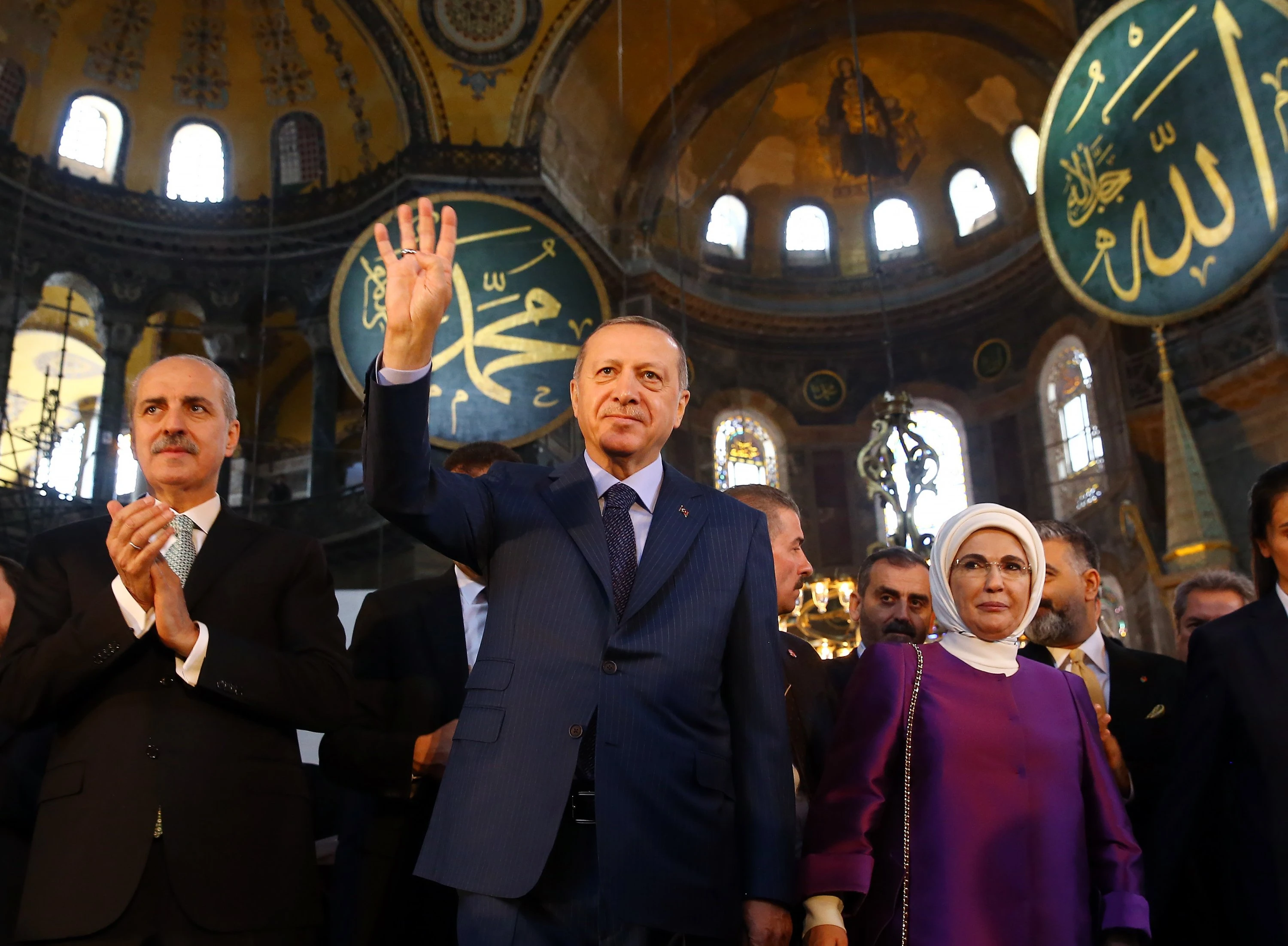 Erdogan opens former church to Muslim worshippers