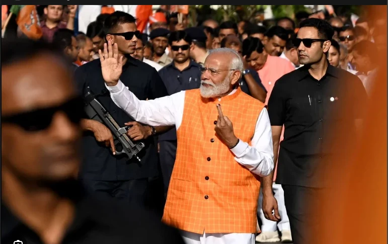 Modi votes as India's marathon election heats up