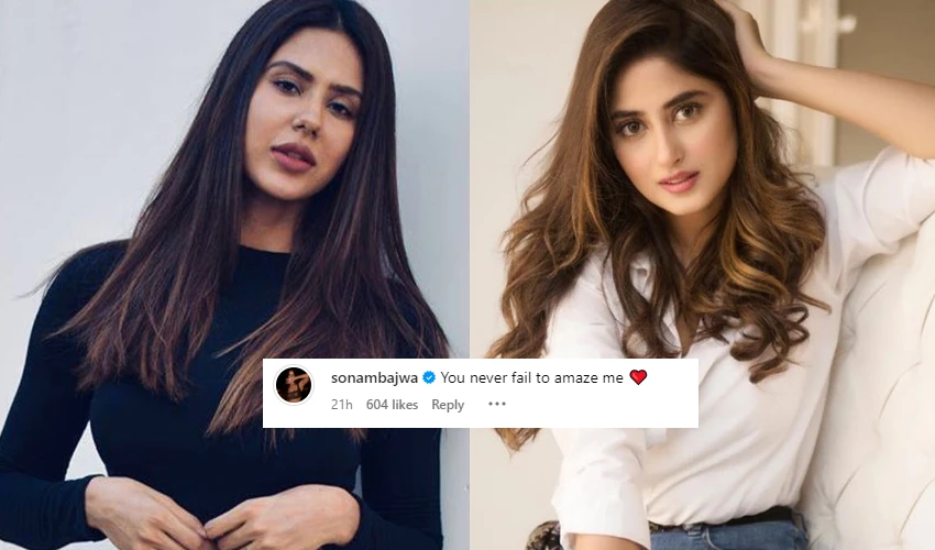 Sonam Bajwa applauds Sajal Aly for upcoming project