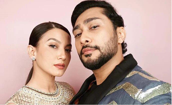 Gauahar Khan and Zaid Darbar indulge in 'Tug of War' during son's first birthday