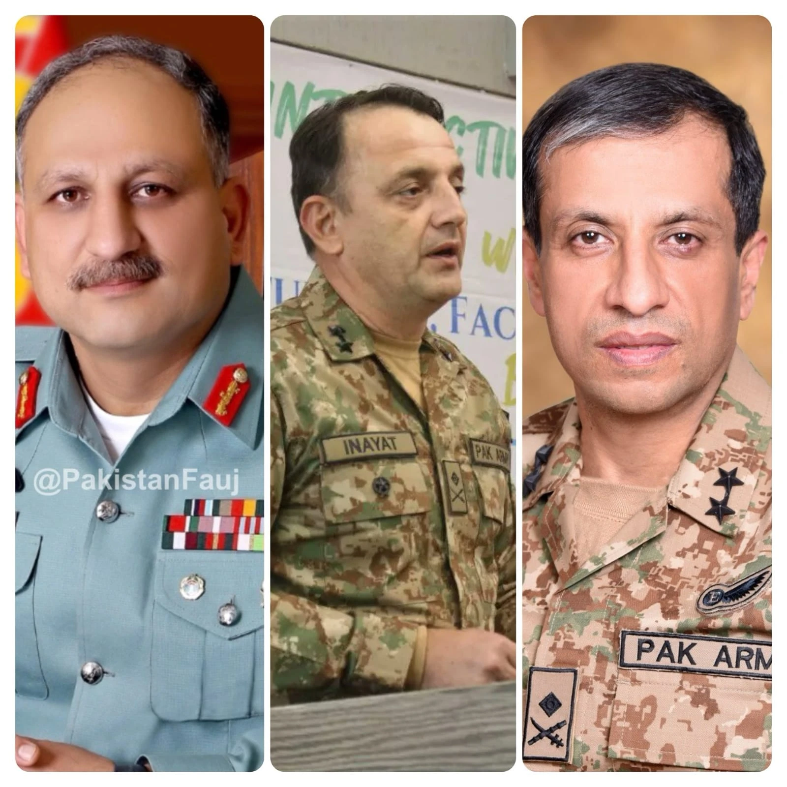 COAS promotes three Major Generals to Lt General including ISPR DG