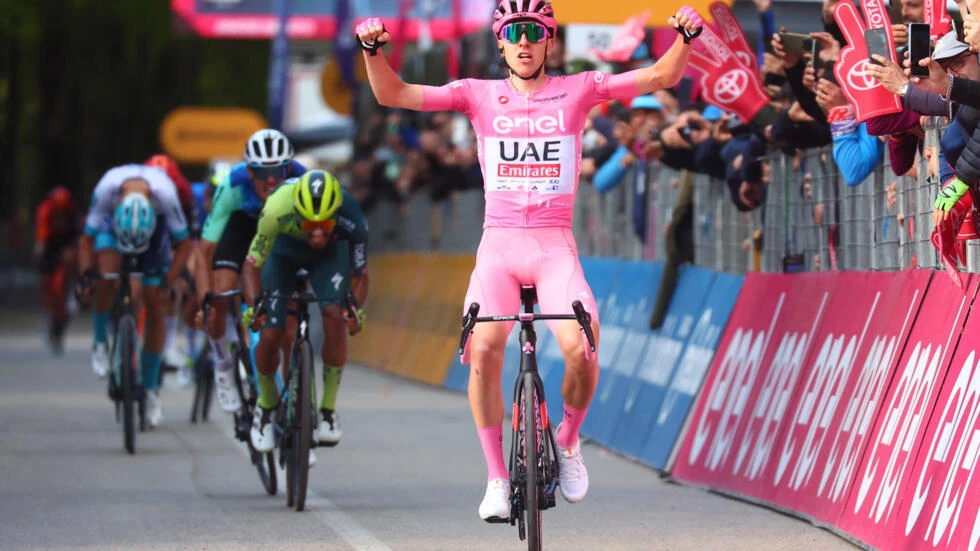 Pogacar wins again on Giro d'Italia mountain