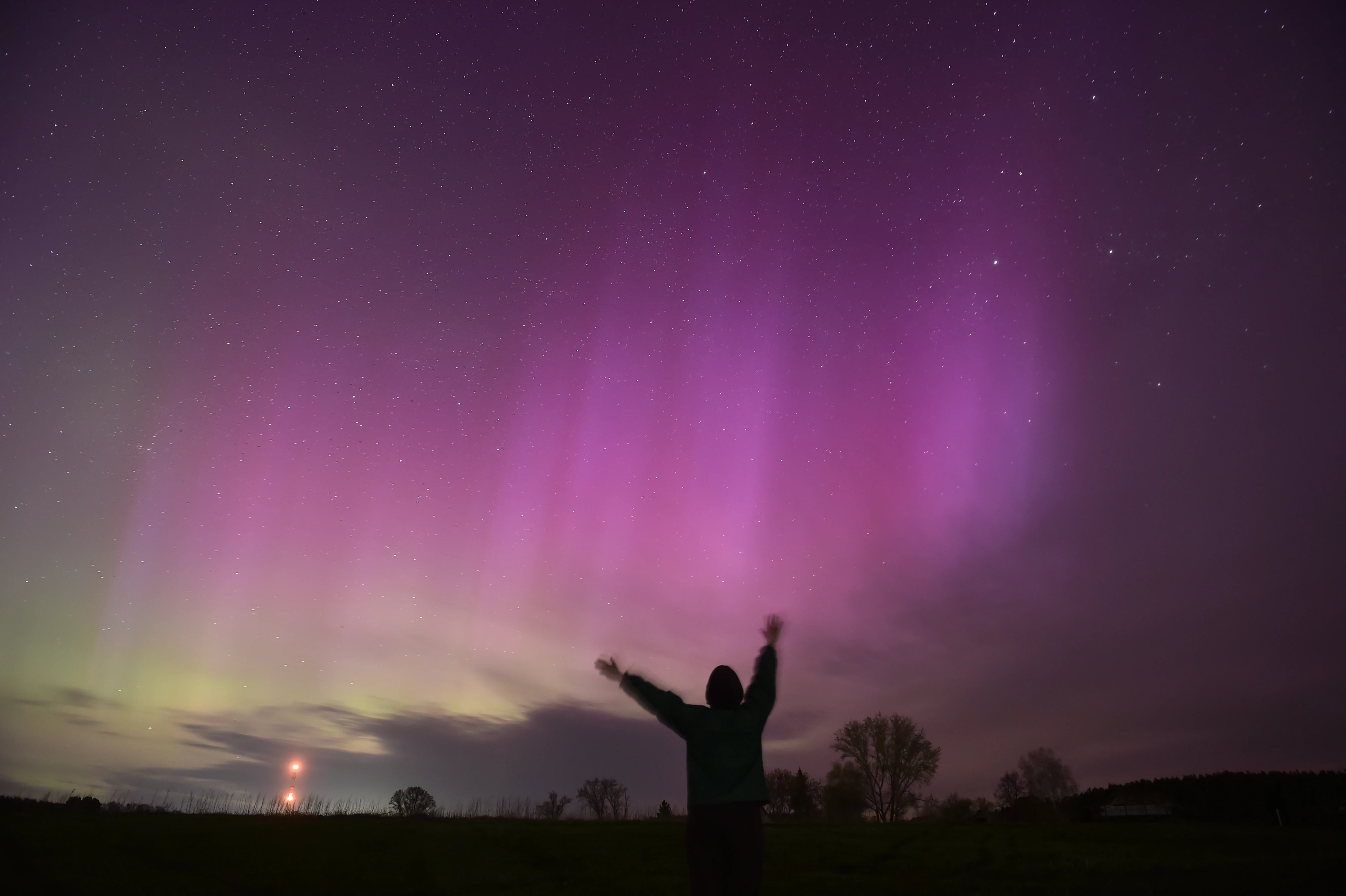 Second night of auroras seen 'extreme' solar storm