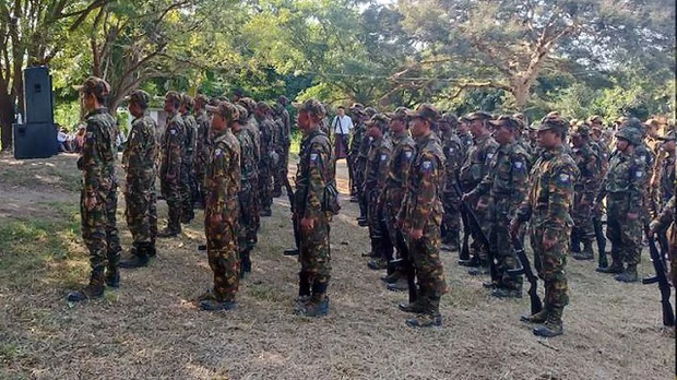 Recruits marched to training as Myanmar junta presses conscription