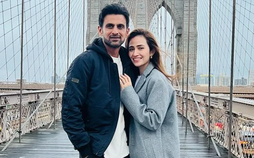 Sana Javed and Shoaib Malik on US tour