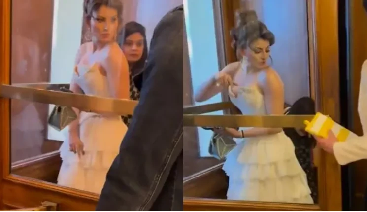 Cannes 2024: Urvashi Rautela gets stuck in revolving door on way to venue