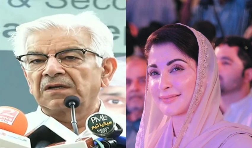 Khawaja Asif praises Maryam Nawaz for doing 'politics of service'