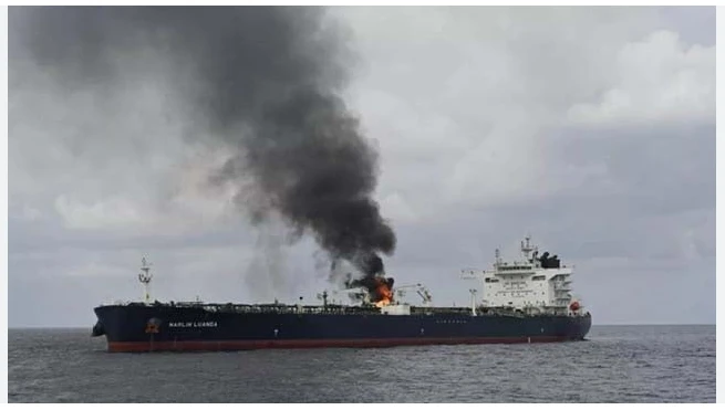 Oil tanker hit by missile off Yemen