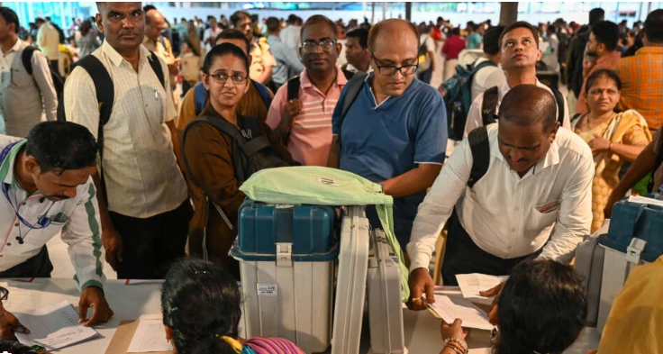 Business and Bollywood vote in India's election