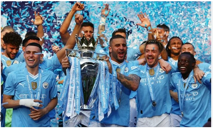 Man City win historic fourth straight Premier League title