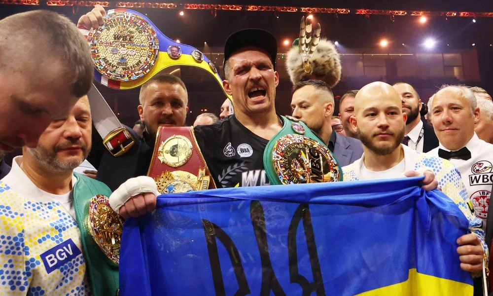 Usyk heavyweight glory hailed as 'Ukrainian victory'