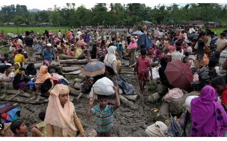 Rohingya activists say thousands displaced by Myanmar armed group