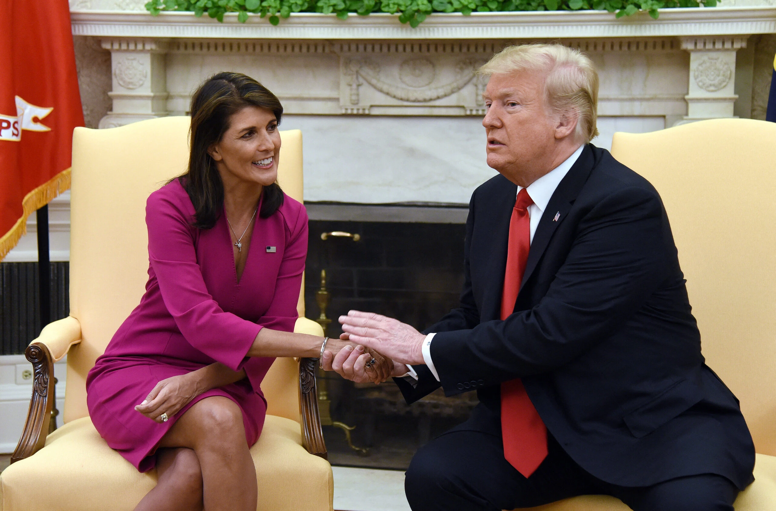 Ex-White House hopeful Nikki Haley pledges her vote to Trump