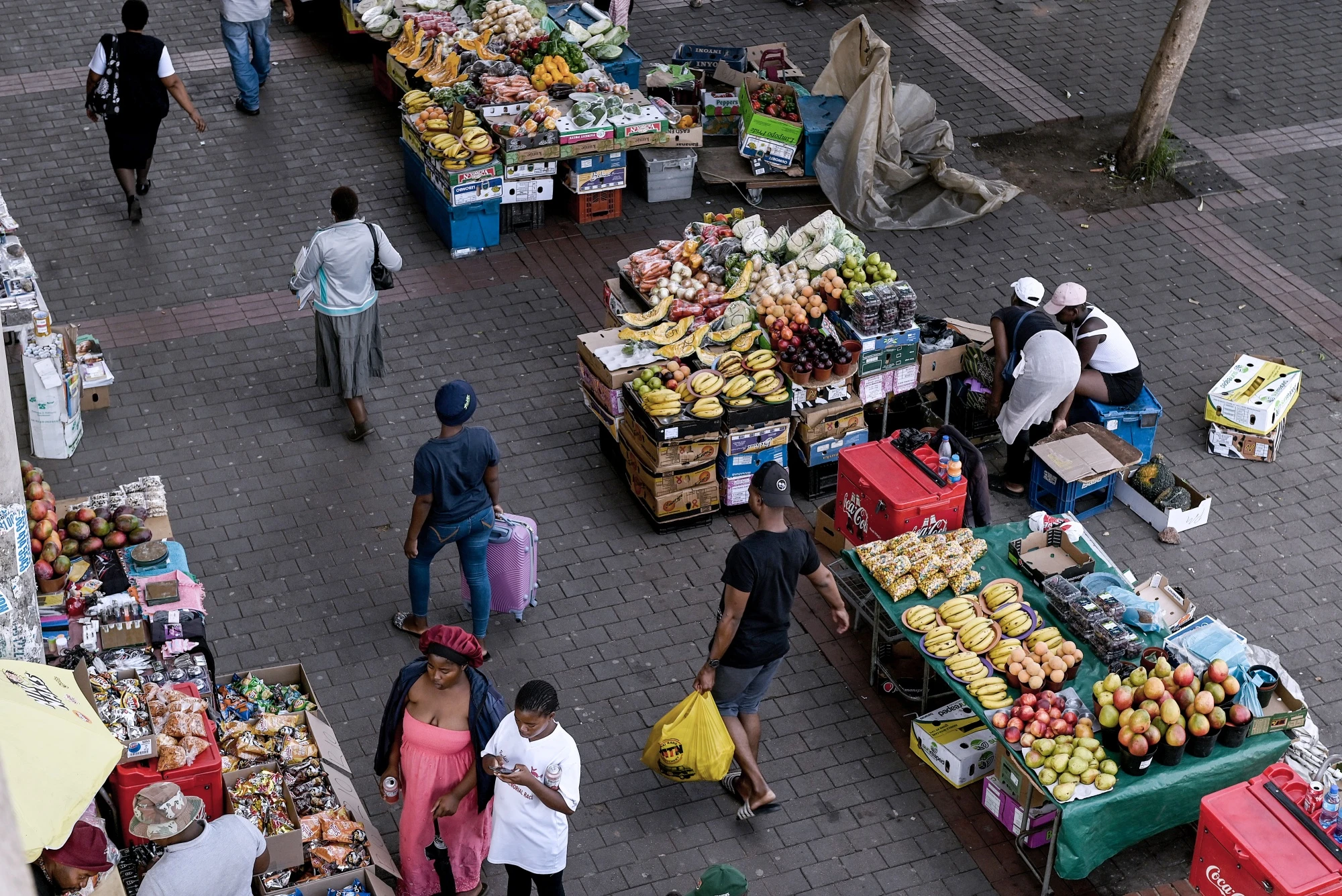 Lower food costs eases S.Africa inflation slightly