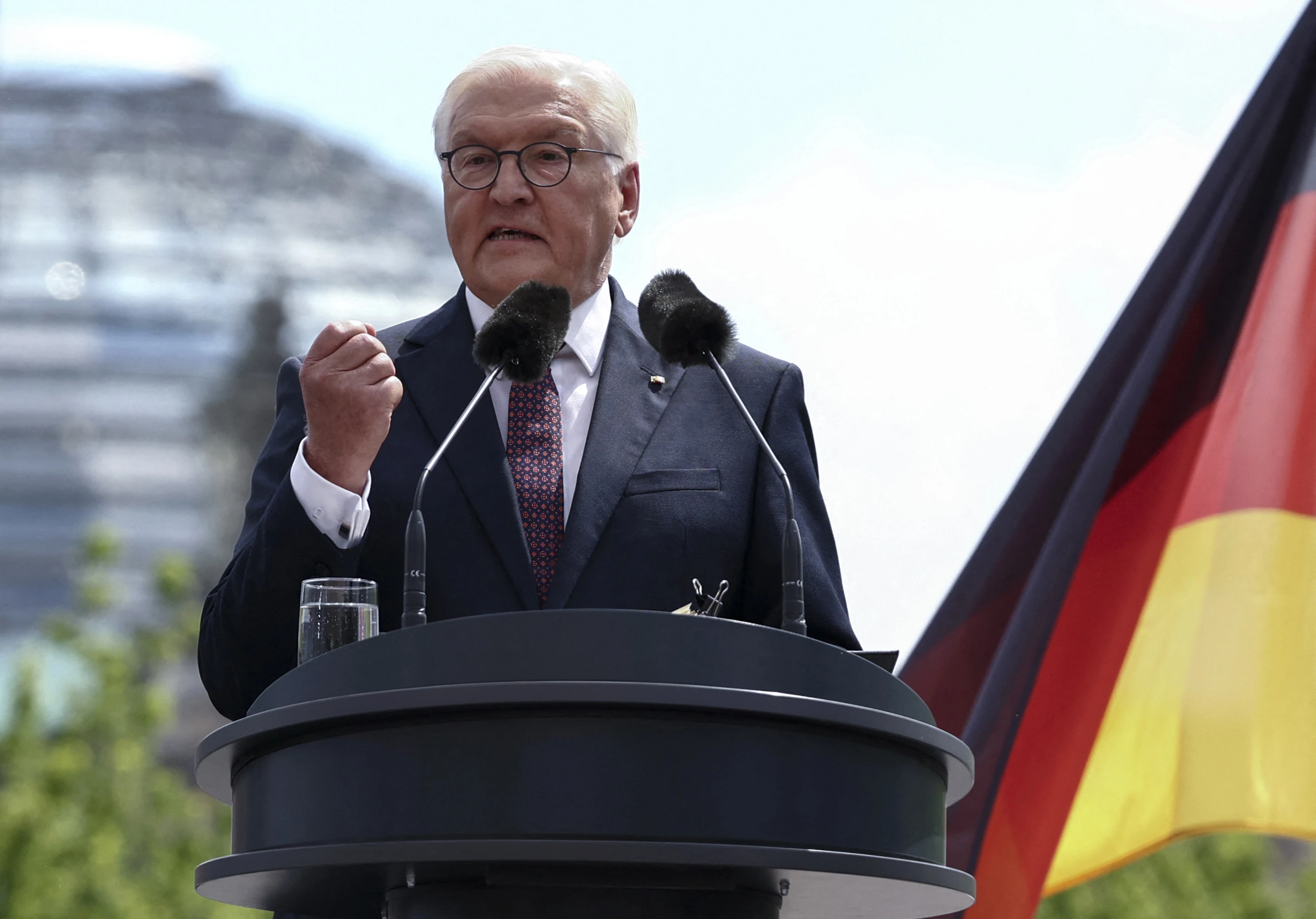 German president decries political 'violence' in politics after attacks