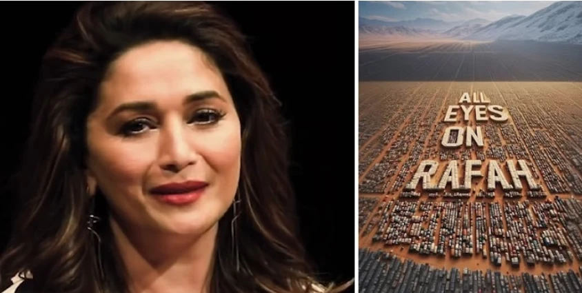 ‘Pathetic’: Madhuri Dixit shares, then deletes ‘All eyes on Rafah’ post