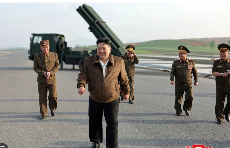 North Korea's Kim supervises rocket launcher test