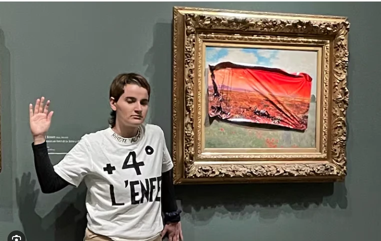 Activist arrested for attacking Monet painting in Paris