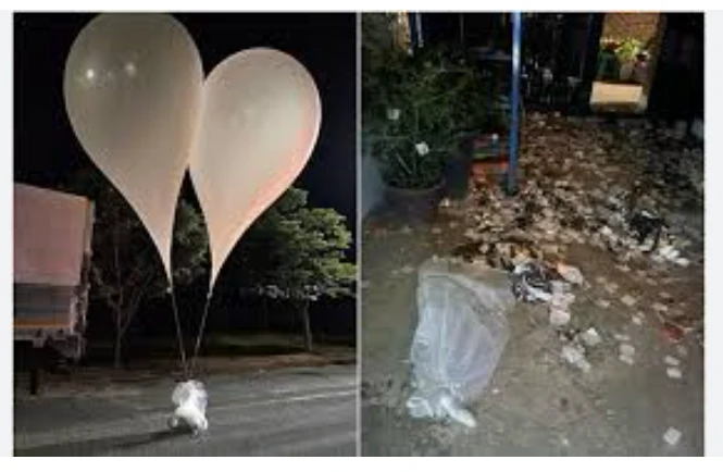 North Korea sends 600 more trash-filled balloons over border