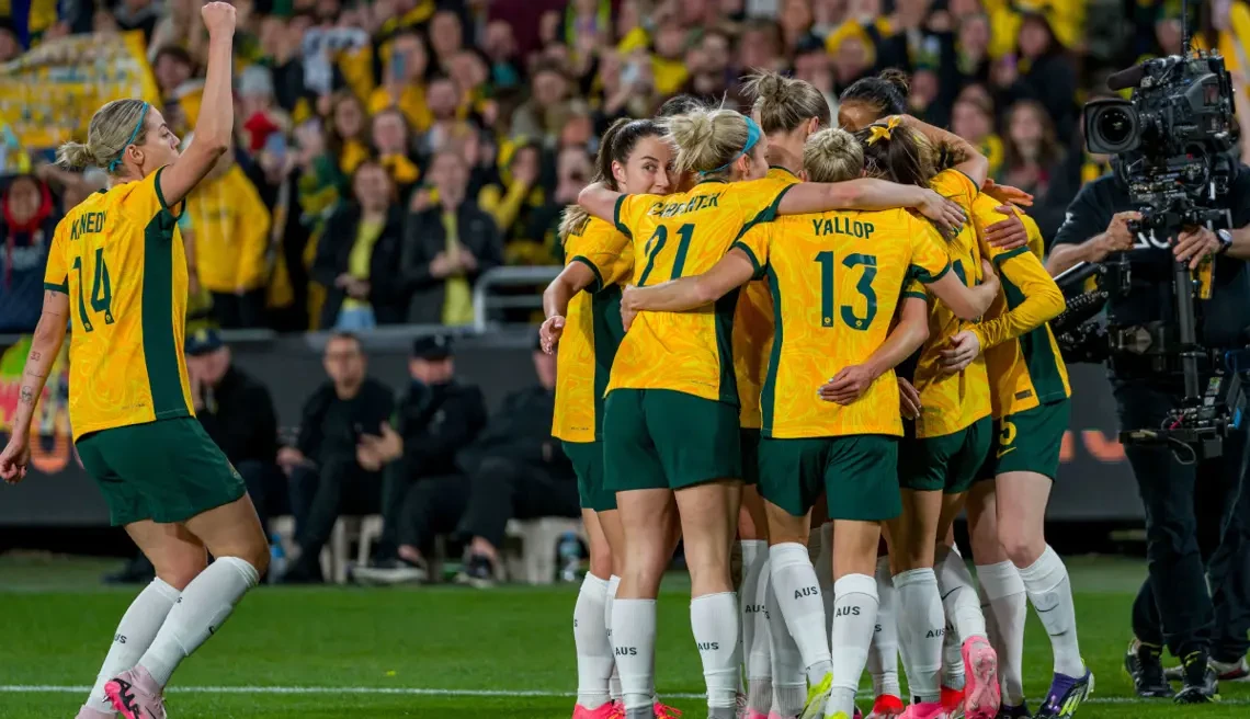 Bumper crowd as Matildas beat China 2-0 in Olympic send-off