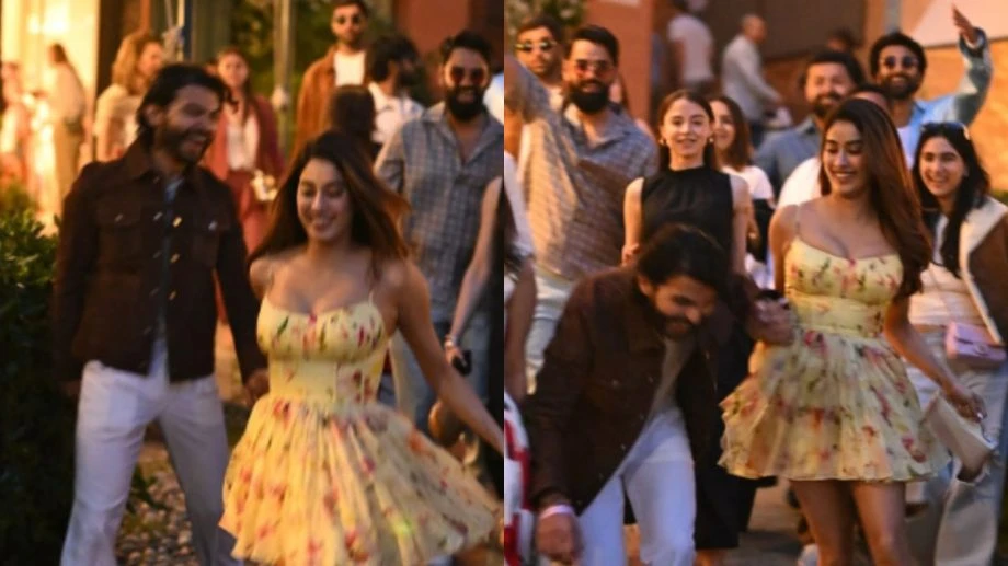 Janhvi Kapoor and Shikhar Pahariya's romance blossoms at Ambani bash