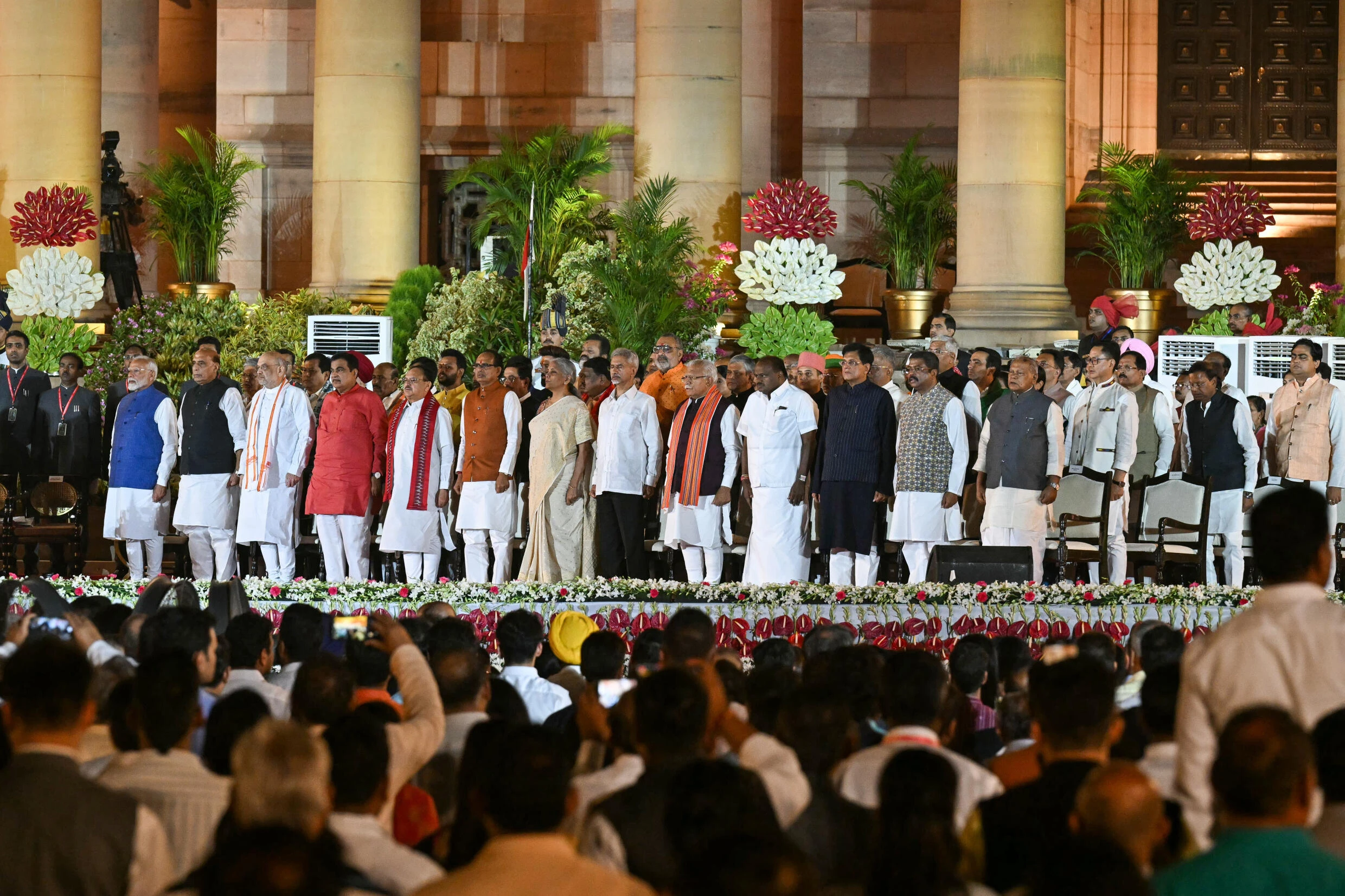 Indian PM unveils coalition cabinet dominated by his party