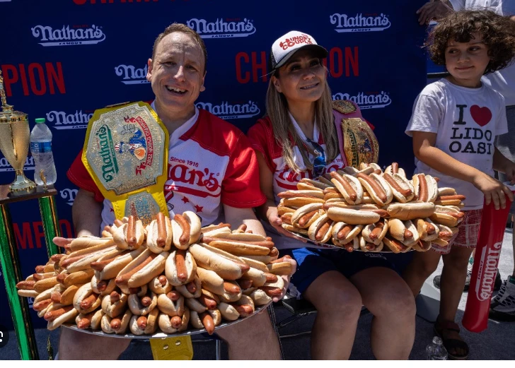 New York hot dog champ out of contest over plant-based brand deal