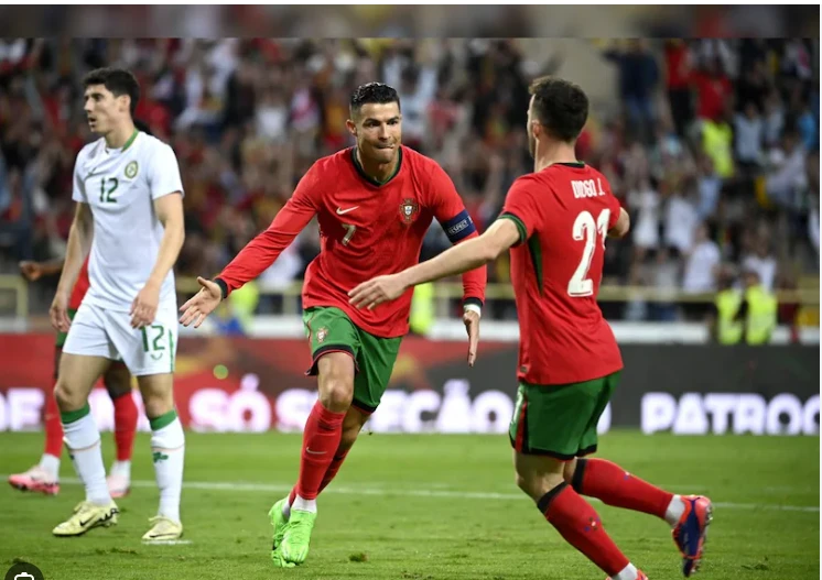 Ronaldo double helps Portugal beat Ireland in final Euros warm-up