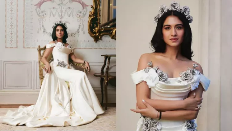 'Queen' Radhika Merchant a vision to behold in alluring white gown with crystal roses