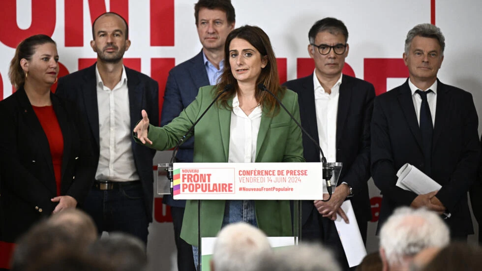 French left vows 'total break' with Macron policies