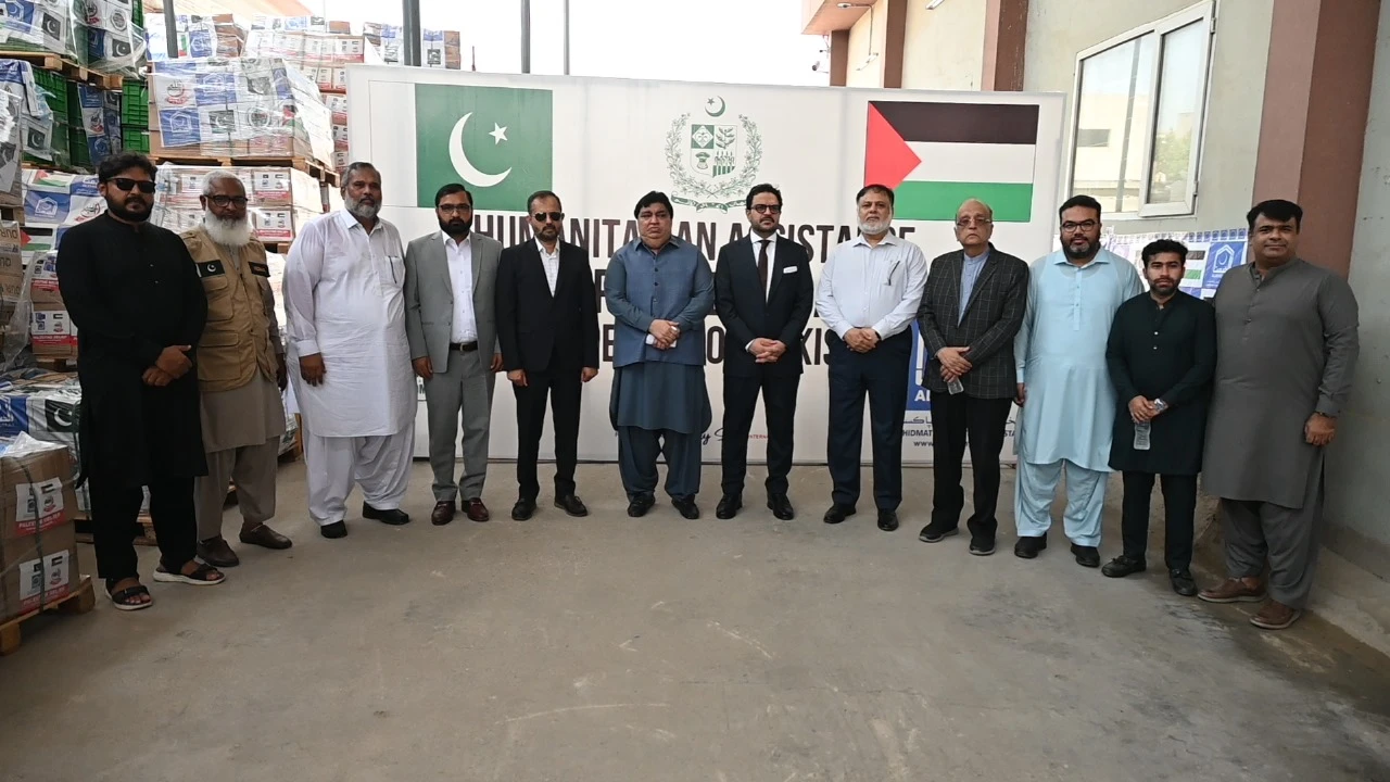 Pakistan sends 9th shipment of aid to Palestine