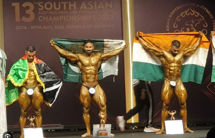 Sindh police cop wins gold medal in South Asian Bodybuilding Championship