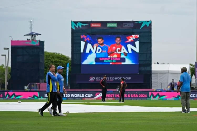 India v Canada T20 World Cup match abandoned due to wet outfield