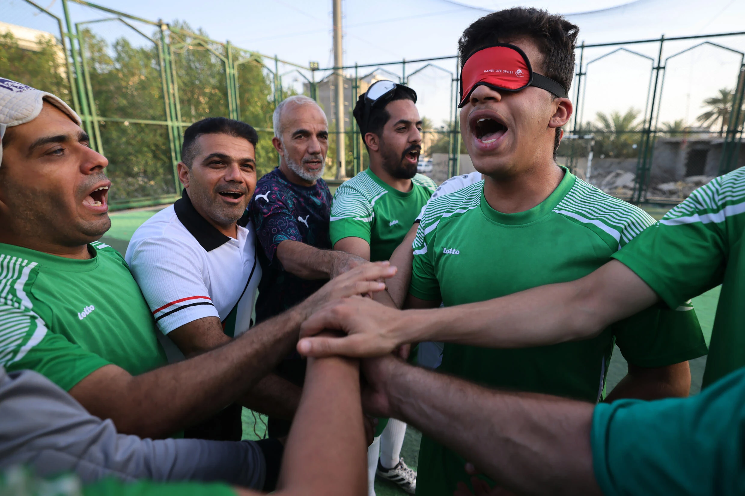 Blind footballer brings game to visually impaired Iraqis