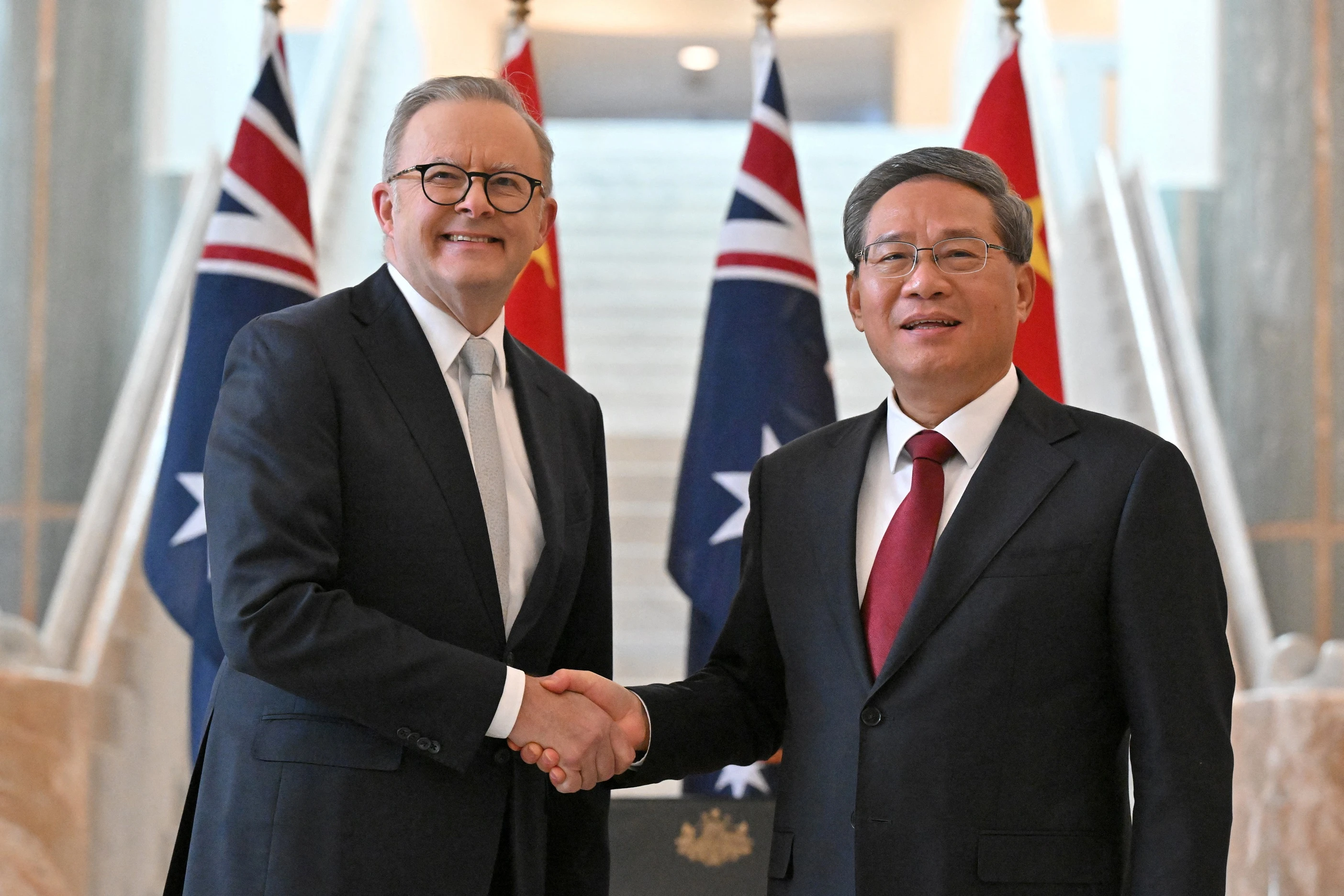 China says relations with Australia back 'on the right track'