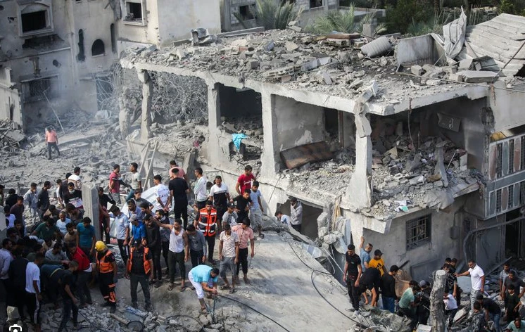 Gaza rescuers report deadly strikes although clashes slow for Eid